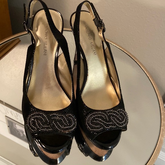 ANTONIO MELANI Shoes Antonio Melani Slingback Open Toe Pumps With